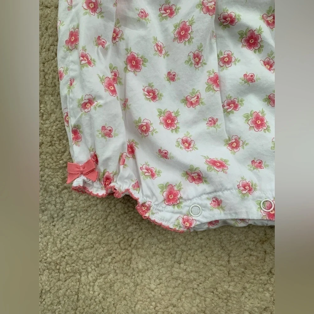 Janie and Jack Size 3-6 Months Floral Bubble Romper